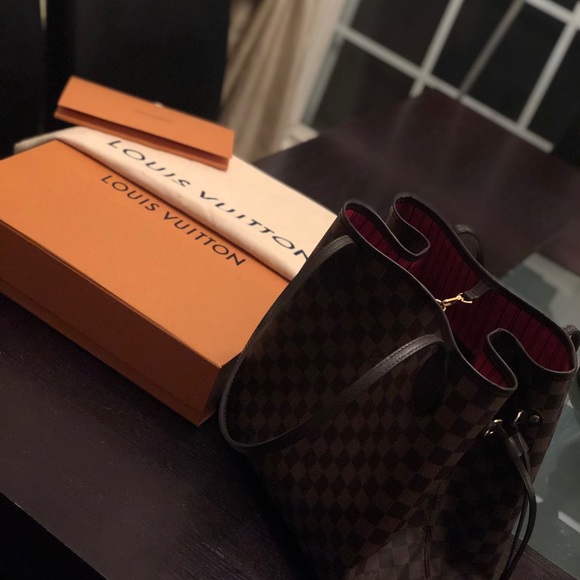 ✖️✖️SOLD✖️✖️Louis Vuitton Neverfull MM Damier - Picture 7 of 8